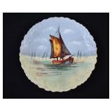 Blakeman & Henderson Limoges Sailboat Plate