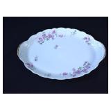 Imperial Limoges France Porcelain Pink Platter