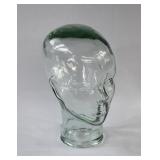 Mid Century Glass Mannequin Head Hat Display