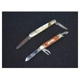 2- Vintage Pocket Watch Fob Knives