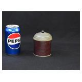 1920 Pewter Lidded Wrapped Cedar Tombacco Humidor