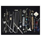 LOT- Silver Tone Costume Jewelry