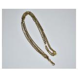 13" 12kt Gold Filled 4-Strand Pocket Watch Chain