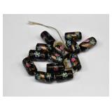 13 Murano Glass Fiorato "Wedding Cake" Beads