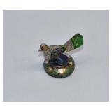 Vintage Indian Meenakari Enamel Bird