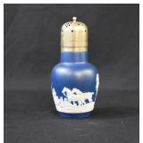 Victorian ADAMS FOX HUNT Jasperware Muffineer