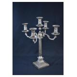 Antique 20" Neo-classical Silver Plate Candelabra