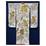 Japanese Uchikake Weighted Silk Wedding Kimono