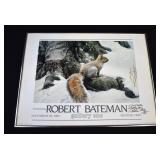 Signed Robert Bateman Gray Squirrel Print Framed