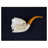 Hand Carved Turkish Meerschaum Tobacco Pipe