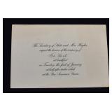 Secretary of State Hughes Invitation PAN AM UNION
