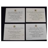 Whitehouse Invitations to France, Belgium & Japan