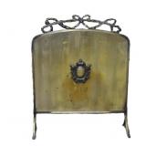 Antique1890 British WF Foundries Brass Fire Screen
