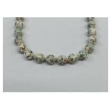 28" Vint. Chinese Export Porcelain Dragon Necklace