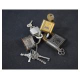 4 Vintage Padlocks with Keys