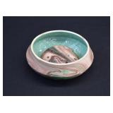 Signed PAINTED DESERT POTTERY Flower Frog Console