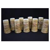 9- German Schlitz Stoneware Mancave Beer Mugs