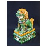 Signed Chinese Sancai Foo Dog Guardian Lion