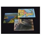 2 Vintage Massachusetts Postcards & NC