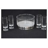 5-pc Belvedere Vodka Glass  Chiller Caddy Set
