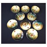 10-pc Jaeger & Co Bavaria APPLE Dessert Plates