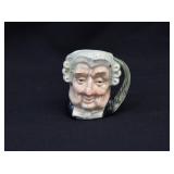 Vintage Royal Doulton THE LAWYER Mini Toby Jug