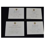 4 Elenore Roosevelt Whitehouse Invitations