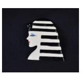 Lea Stein Egyptian Revival CLEOPATRA Brooch