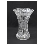 ABP American Brilliant Cut Crystal Corset Vase