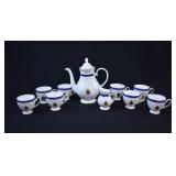 Vintage 10-pc CIA Bone China Coffee Service