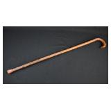 Vintage Blackthorn Wood Walking Stick Cane