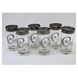 6 Monogram Platinum Glastonbury Lotus Highballs