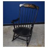Nichols & Stone Stencilback Black Rocking Chair