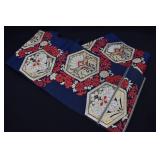 Japanese Gold Embroidered Silk Fukuro Kimono Obi