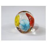 Maude & Bob St Clair Studio Art Glass Paperweight