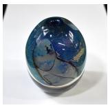 Signed Robert Eickholt Art Glass Paperweight