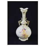1890 Robert Hanke Royal Rudolstadt Austria Vase