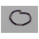 14kt Gold and Amethyst Bracelet