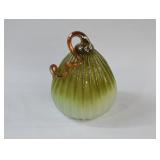 Signed Luke Adams Art Glass Gourd