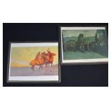 2- 1909 Frederic Remington Prints