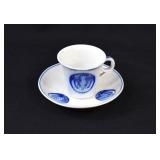 Chinese Export Phoenix Medallion Cup & Saucer Set