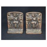 Bronzed Cast Iron THE SUITORS Bookends