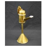 Dutch "Snotneus" Snout Nose Brass Whale Oil Lamp