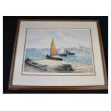 Signed French Alphonse Lafitte Aquatint Etching