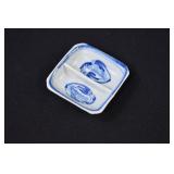 Chinese Export Blue & White Fish Divided Dish