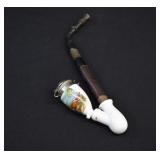 Vintage German Hunting Jagerpfeife Tyrolean Pipe