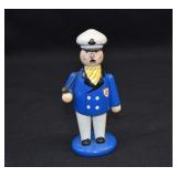 German Erzgebirge Sea Captain Incense Smoker