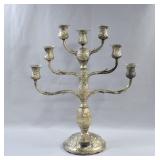1888 Justis & Armiger Repousse Sterling Candelabra