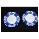 2- 1934 Blue Wedgwood USNA Bread & Butter Plates