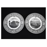 2- 1932 Spode US Naval Academy USNA Dinner Plates